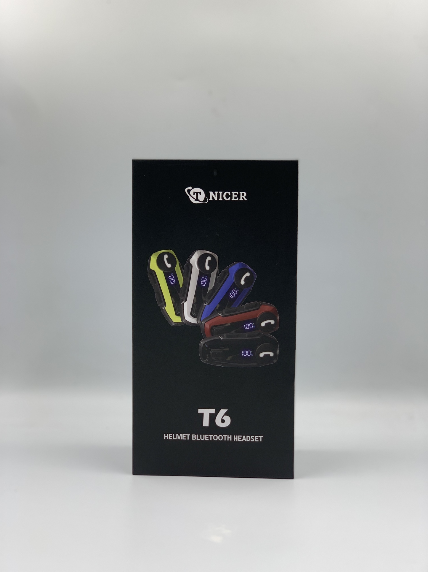 Tnicer T6 Motorcycle Helmet Headphones Bluetooth